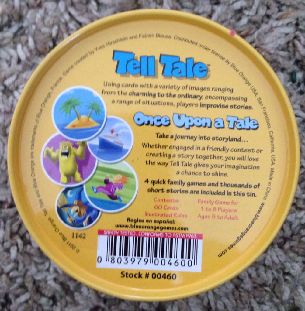 Tell Tale   (1 - 8) board game collectible [Barcode 803979004600] - Main Image 2