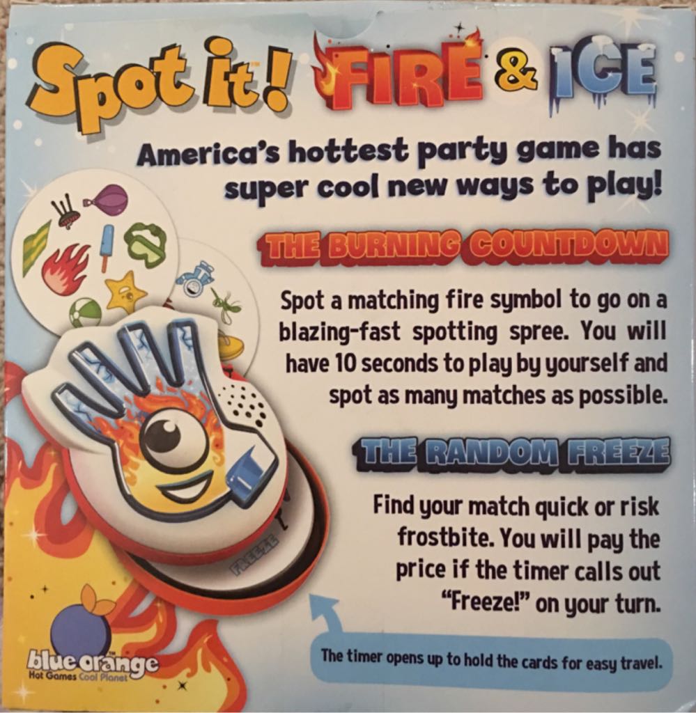 Spot It! : Fire & Ice  (2-8) board game collectible [Barcode 803979007342] - Main Image 2