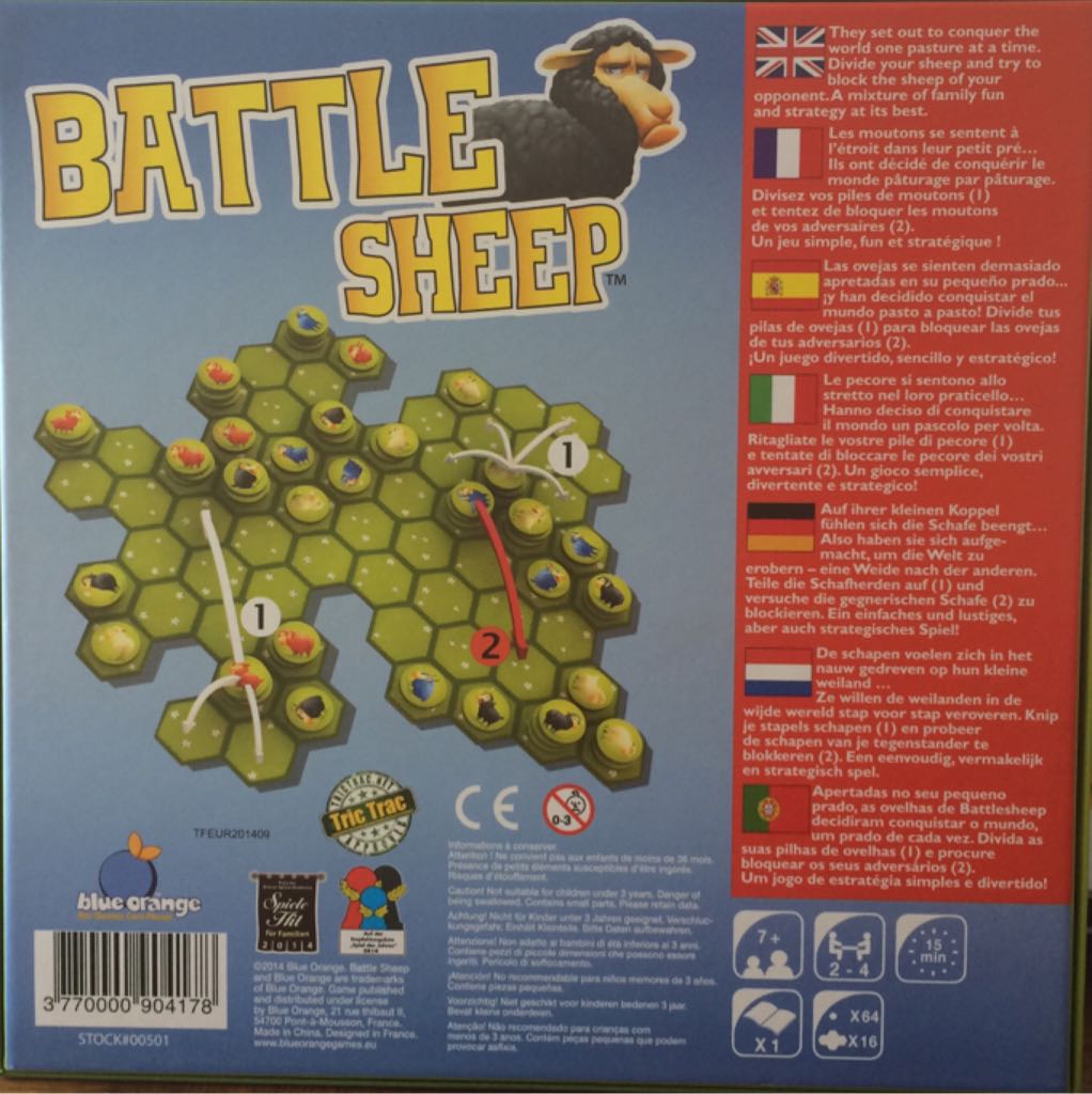 Battle Sheep  (2-4) board game collectible [Barcode 803979008301] - Main Image 2
