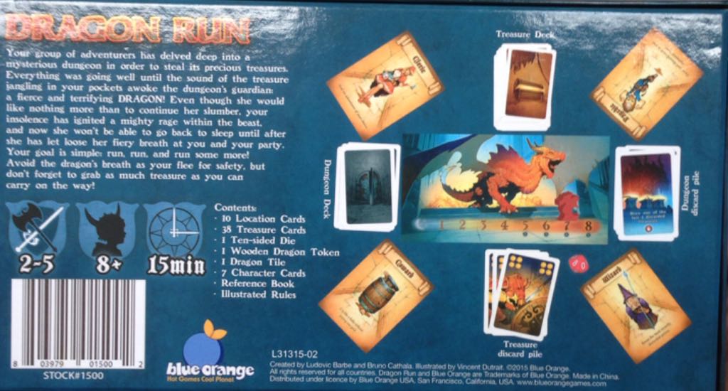 Dragon Run  (2-5) board game collectible [Barcode 803979015002] - Main Image 2