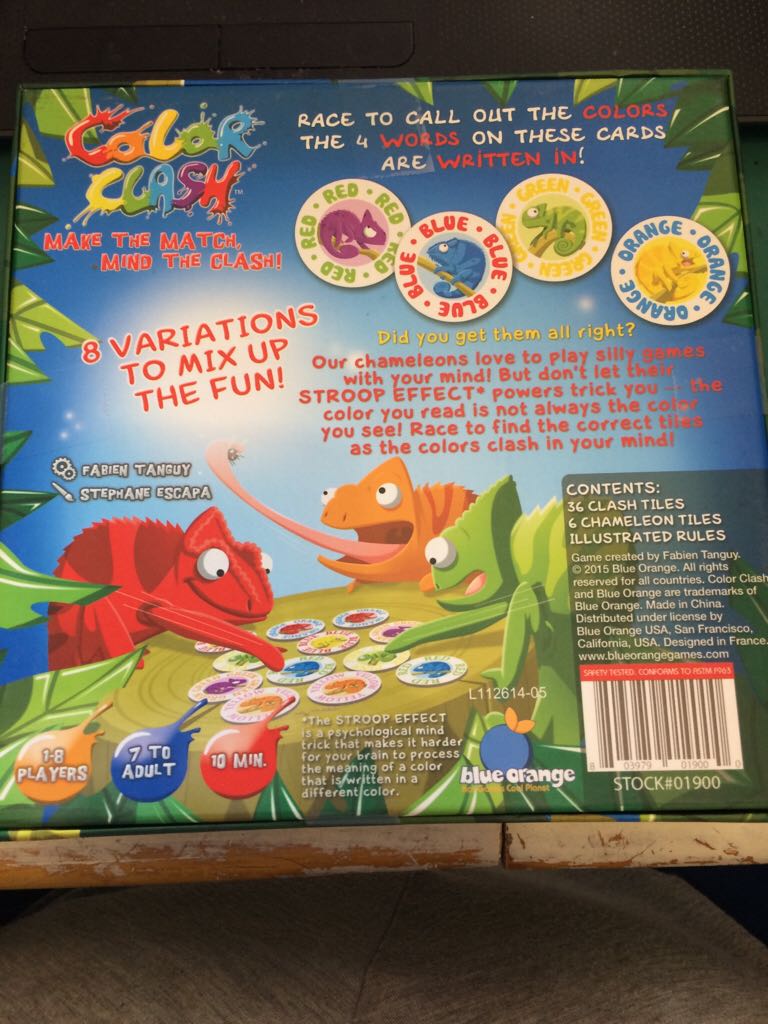 Color Clash  (1-8) board game collectible [Barcode 803979019000] - Main Image 2