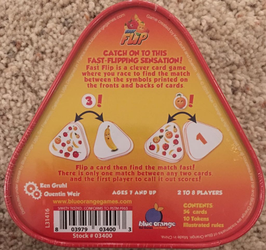Fast Flip  (2-8) board game collectible [Barcode 803979034003] - Main Image 2