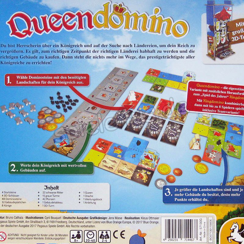 Queendomino  (2-4) board game collectible [Barcode 803979036014] - Main Image 2