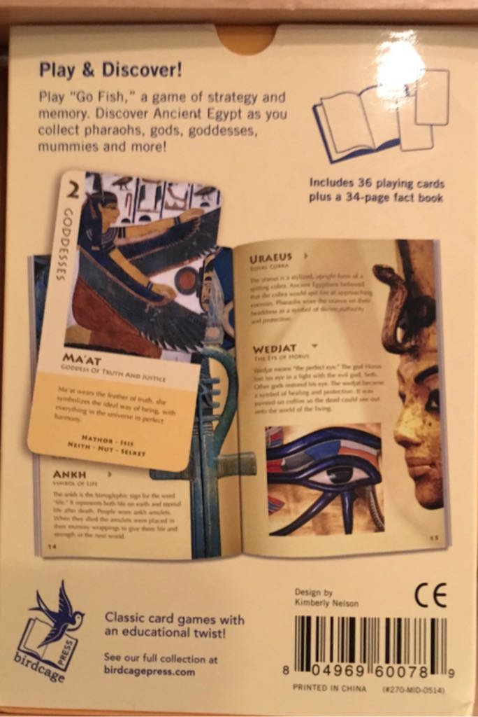 Go Fish For Ancient Egypt  board game collectible [Barcode 804969600789] - Main Image 2