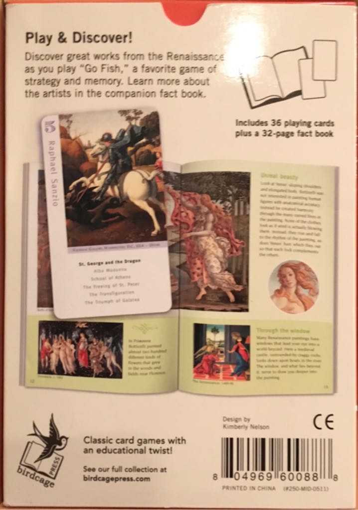 Go Fish For Renaissance Artists  board game collectible [Barcode 804969600888] - Main Image 2