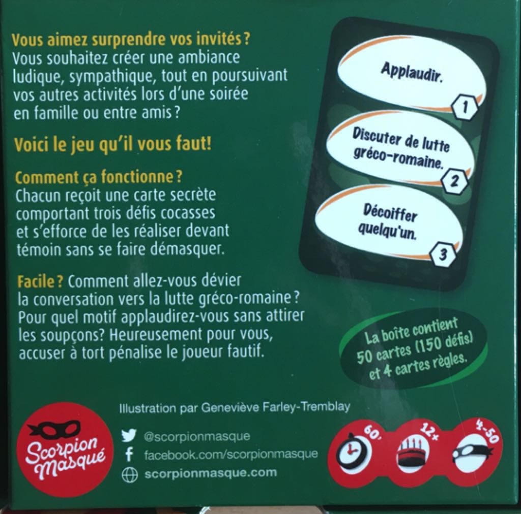 J’te gage que...  (4-50) board game collectible [Barcode 807658000013] - Main Image 2