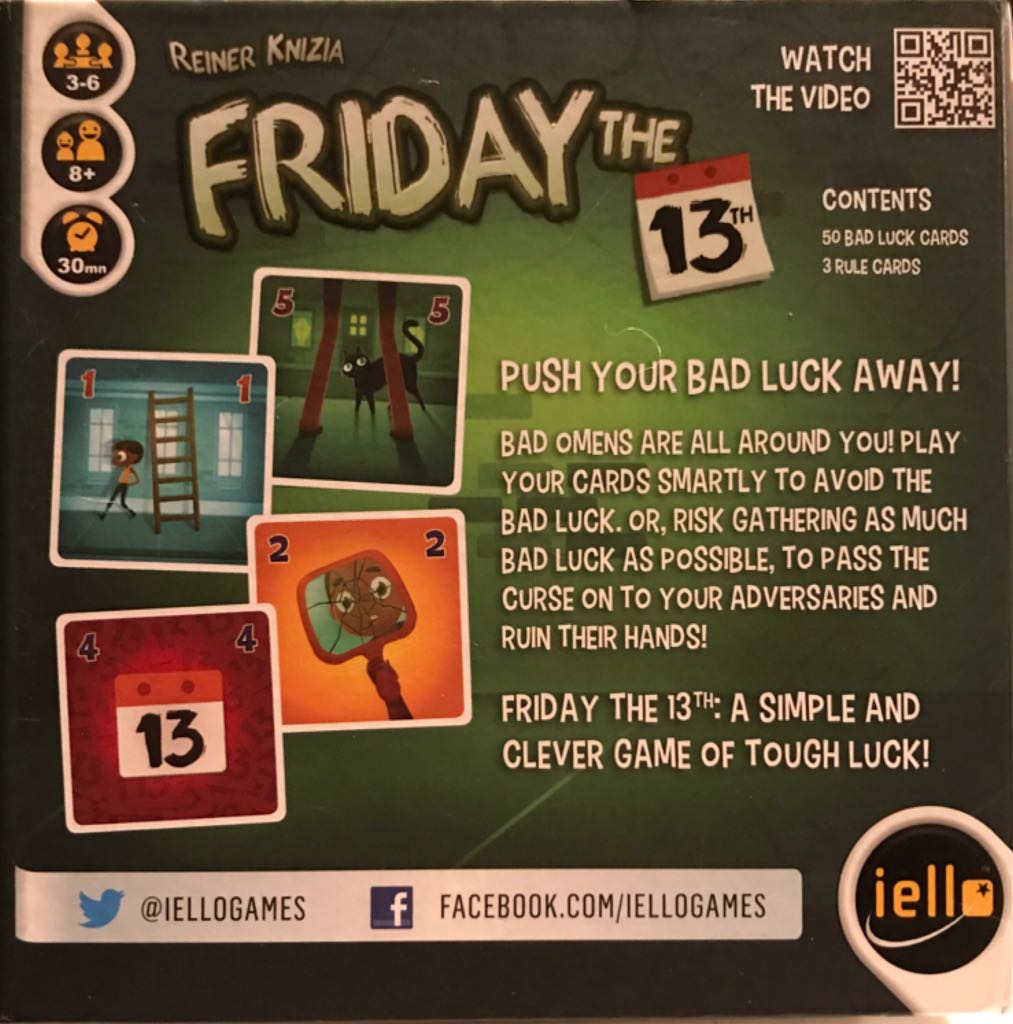 Friday the 13th  (3 to 6) board game collectible [Barcode 807658000372] - Main Image 2