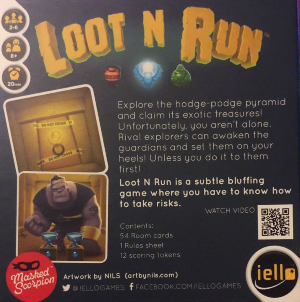 Loot N Run  (2-6) board game collectible [Barcode 807658000488] - Main Image 2
