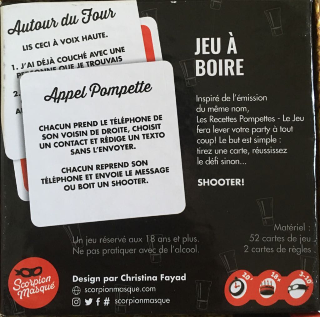 Les Recettes Pompettes  (3-10) board game collectible [Barcode 807658000556] - Main Image 2