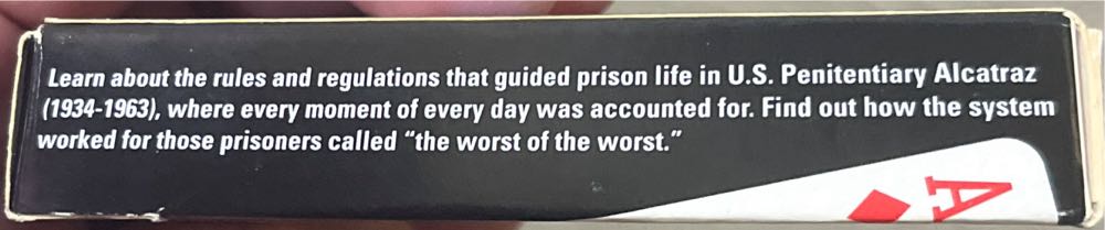 Alcatraz Rules And Regulations Playing Cards   board game collectible [Barcode 808980000900] - Main Image 3