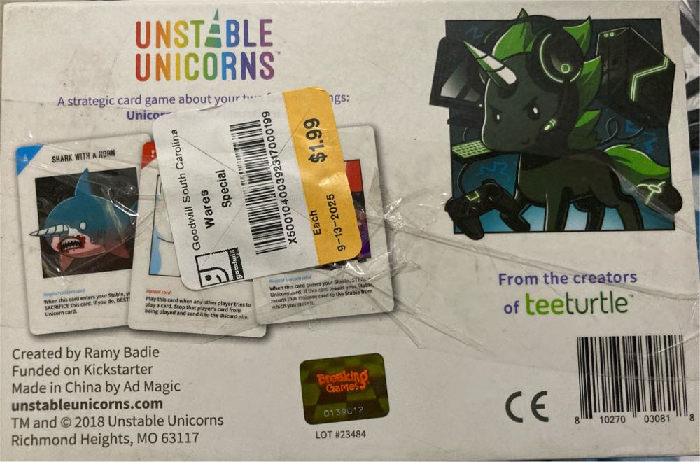 Unstable Unicorns  (2-8) board game collectible [Barcode 810270030818] - Main Image 2