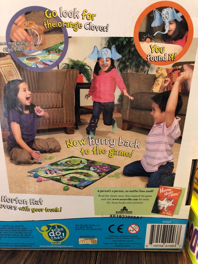 Horton Hears A Who   (2-4) board game collectible [Barcode 810558010037] - Main Image 2