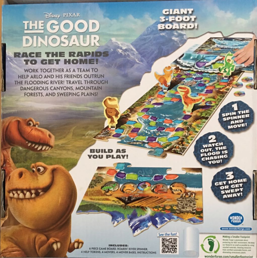 The Good Dinosaur: Roarin’ River Game  (2-4) board game collectible [Barcode 810558013274] - Main Image 2