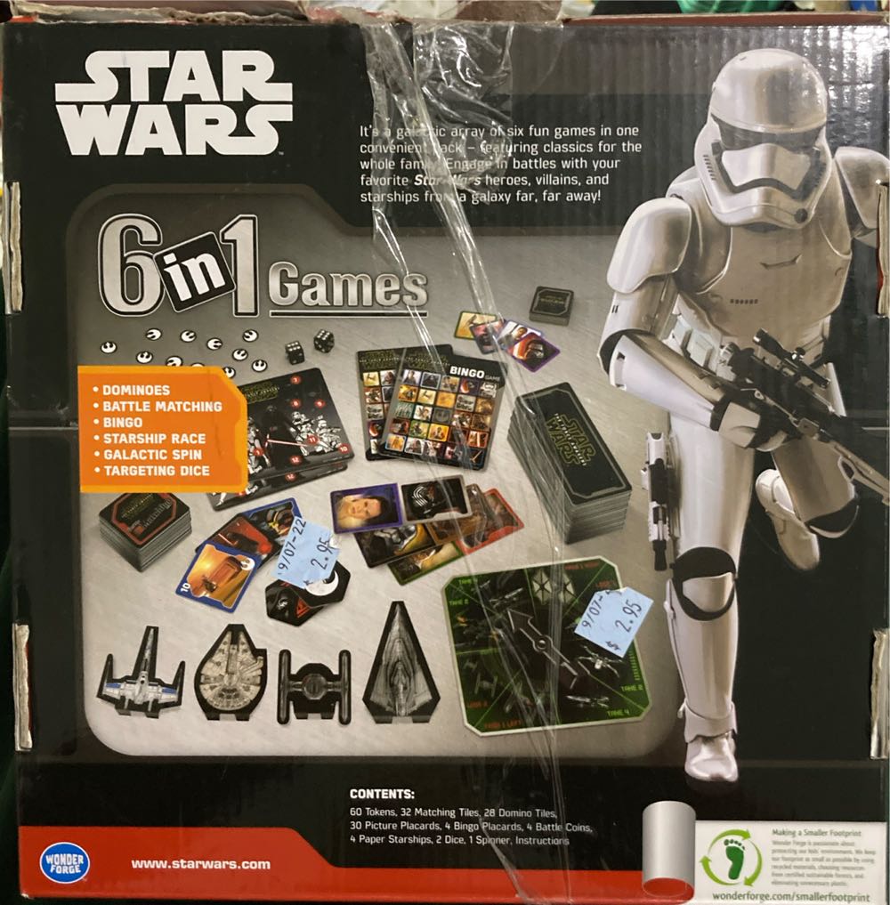 Star Wars: 6 In 1 Games  (2-4) board game collectible [Barcode 810558013601] - Main Image 2
