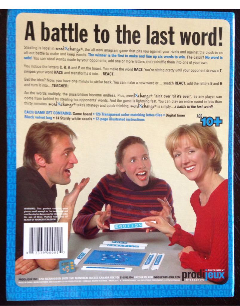 WordXChange  (2+) board game collectible [Barcode 812339000015] - Main Image 2