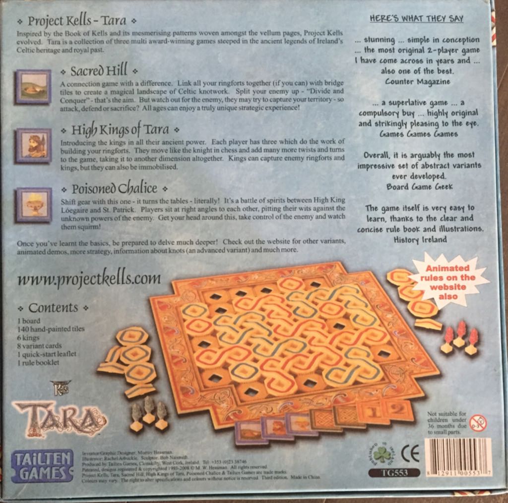 Project Kells: Sacred Hill, High Kings of Tara & Poisoned Chalice   (2) board game collectible [Barcode 812911005537] - Main Image 2