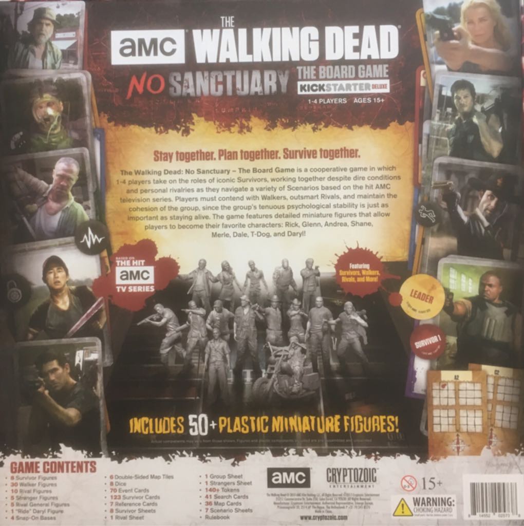 The Walking Dead: No Sanctuary Kickstarter Deluxe  (1-4) board game collectible [Barcode 814552025738] - Main Image 2