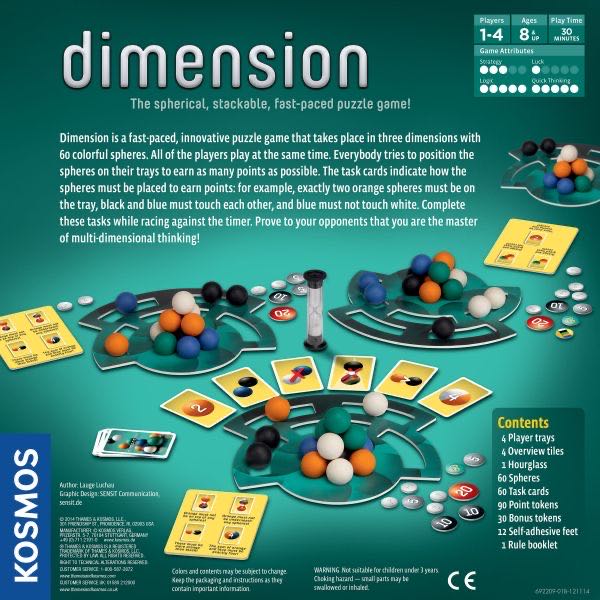 Dimension  (4) board game collectible [Barcode 814743011625] - Main Image 3