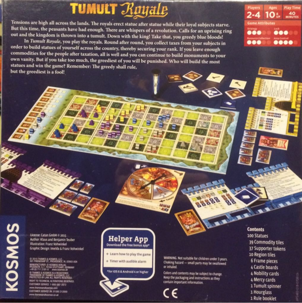 Tumult Royale  (2-4) board game collectible [Barcode 814743011694] - Main Image 2