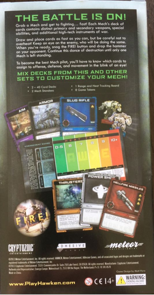 Hawken  (2) board game collectible [Barcode 815442016942] - Main Image 2