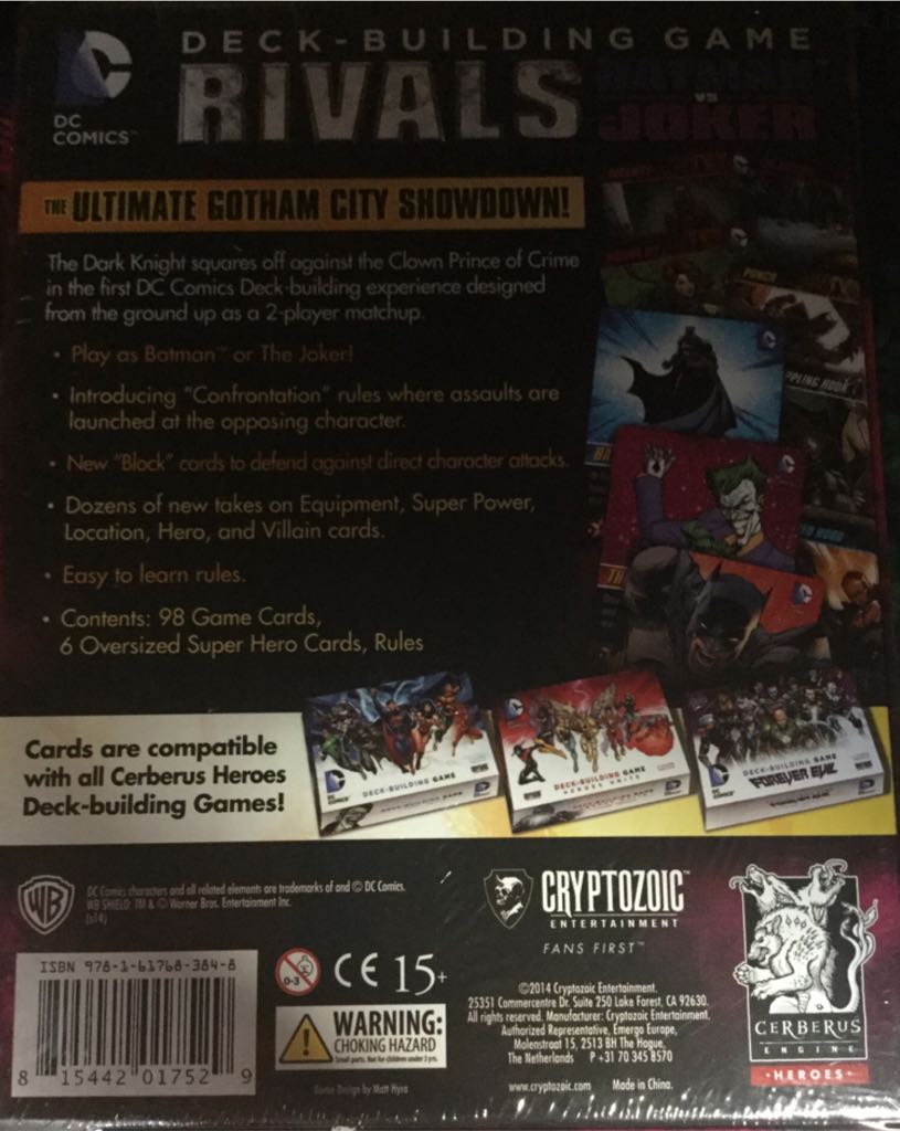 DC Deck-Building Game Rivals Batman Vs Joker  (2) board game collectible [Barcode 815442017529] - Main Image 2