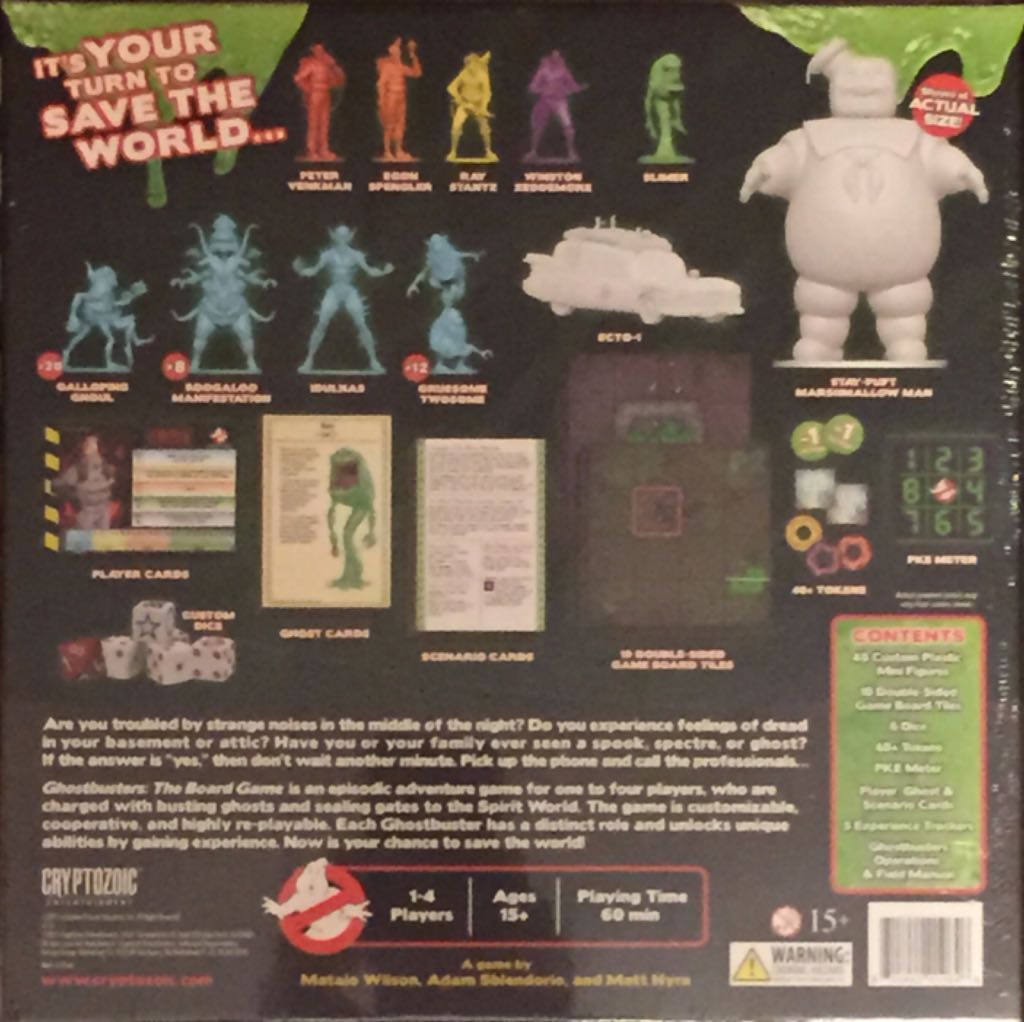 Ghostbusters 1  (1-4) board game collectible [Barcode 815442019646] - Main Image 2