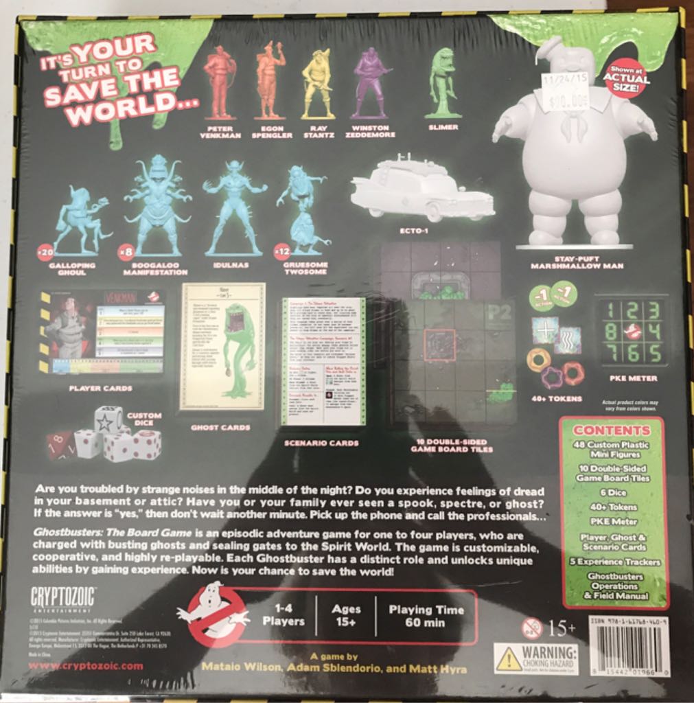 Ghostbusters  (1-4) board game collectible [Barcode 815442019660] - Main Image 2
