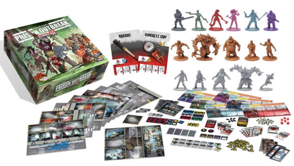 Zombicide: Prison Outbreak  (1,2,3,4,5,6) board game collectible [Barcode 817009015610] - Main Image 2
