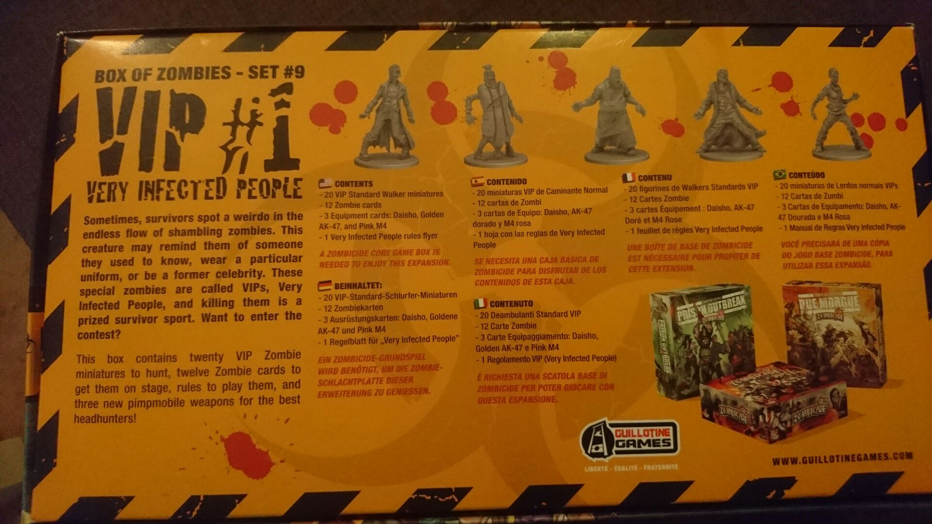 Box Of Zombies #9 : VIP #1 Very Infected People  (4-6) board game collectible [Barcode 817009018291] - Main Image 2