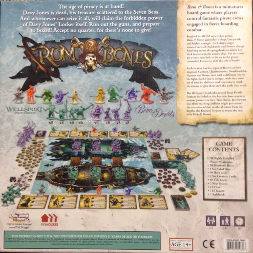 Rum & Bones: Second Tide  (2) board game collectible [Barcode 817009019366] - Main Image 2