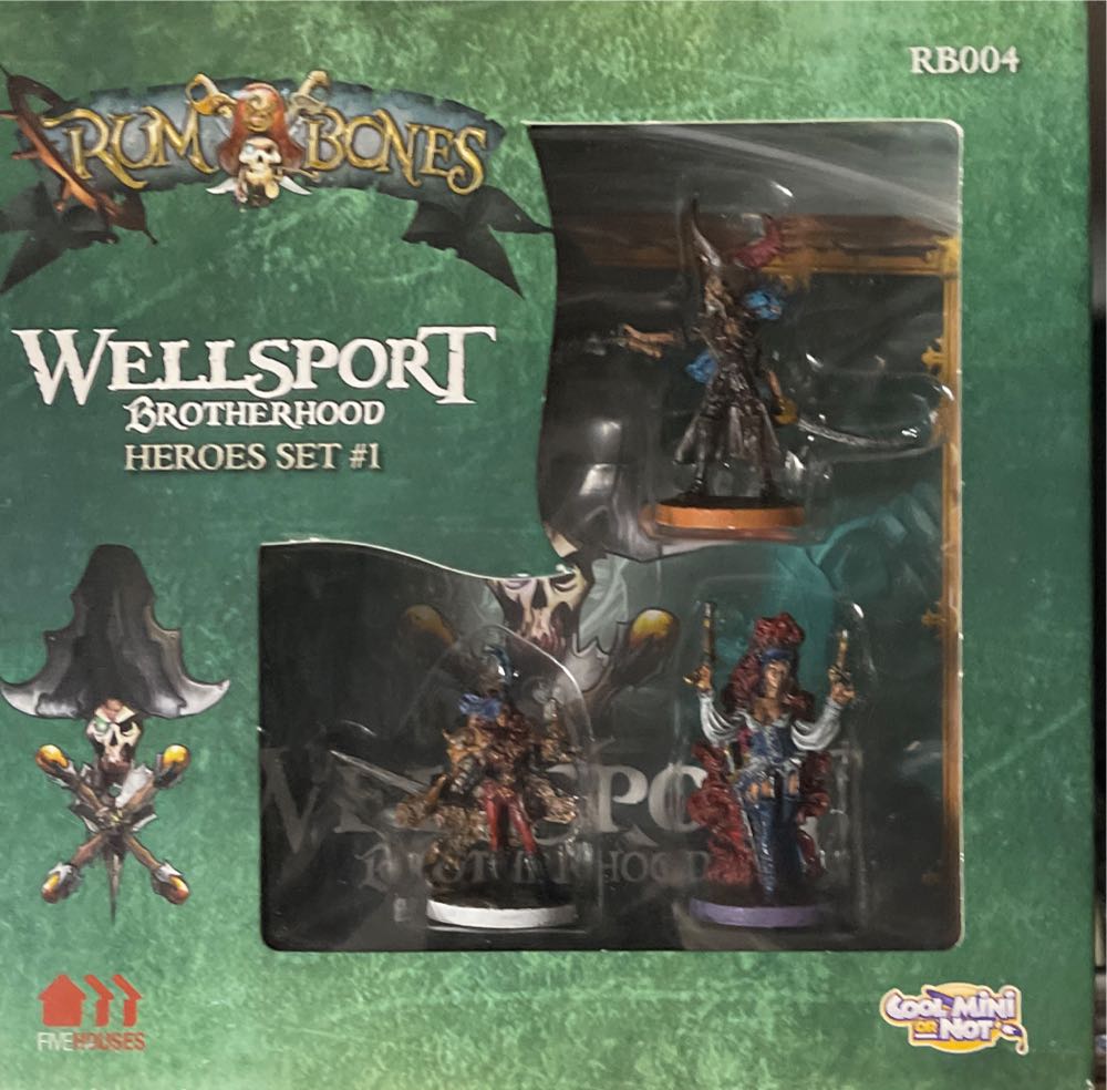 Rum & Bones Wellsport Brotherhood Heroes Set 1 PAINTED  board game collectible [Barcode 817009019939] - Main Image 3