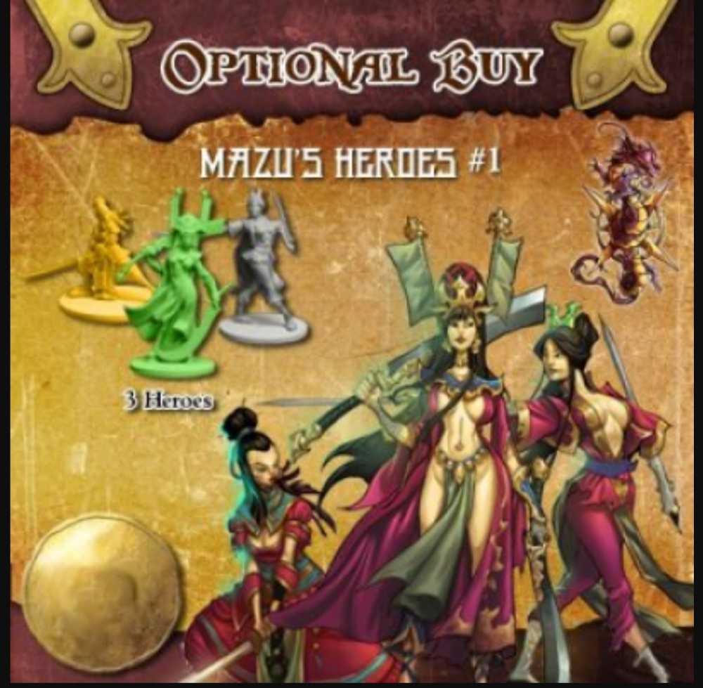 Rum & Bones: Mazu’s Dreadful Curse Heroes Set #1 PAINTED  (2-6) board game collectible [Barcode 817009019953] - Main Image 2