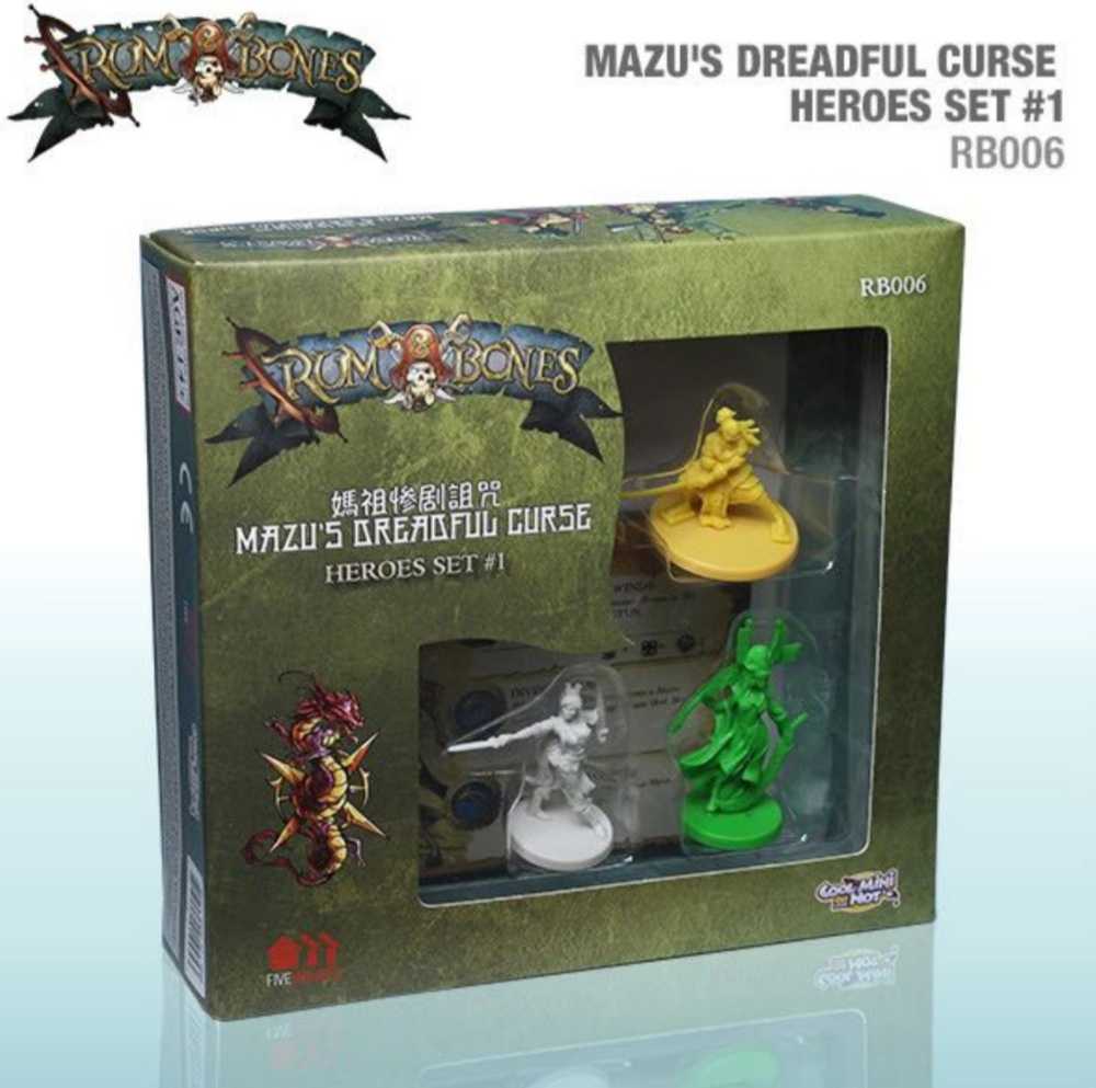 Rum & Bones: Mazu’s Dreadful Curse Heroes Set #1 PAINTED  (2-6) board game collectible [Barcode 817009019953] - Main Image 4