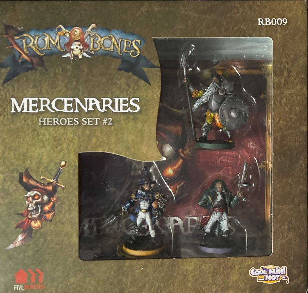 Rum & Bones Mercenaries Heroes Set #2 PAINTED  (2-6) board game collectible [Barcode 817009019984] - Main Image 4