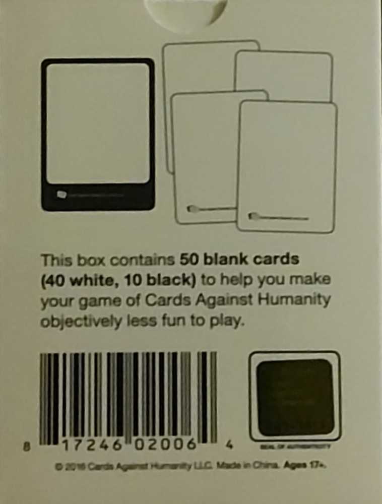 Cards Against Humanity: Your Shitty Jokes  (4+) board game collectible [Barcode 817246020064] - Main Image 2