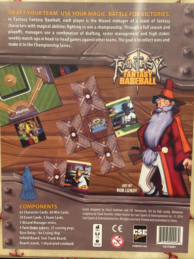 Fanstasy Fantasy Baseball  (1-5) board game collectible [Barcode 818184000262] - Main Image 2