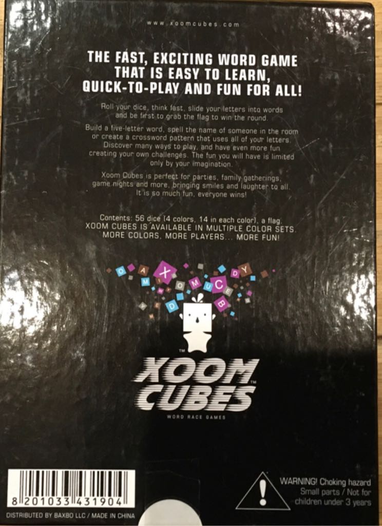 Xoom Cubes Word Race Games By Baxbo Boys & Girls Not for Children Under 3  (2-4) board game collectible [Barcode 8201033431904] - Main Image 2