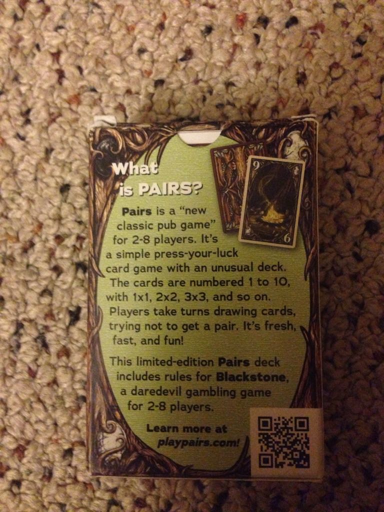 Pairs Modegan Deck  (2-8) board game collectible [Barcode 823464002102] - Main Image 2