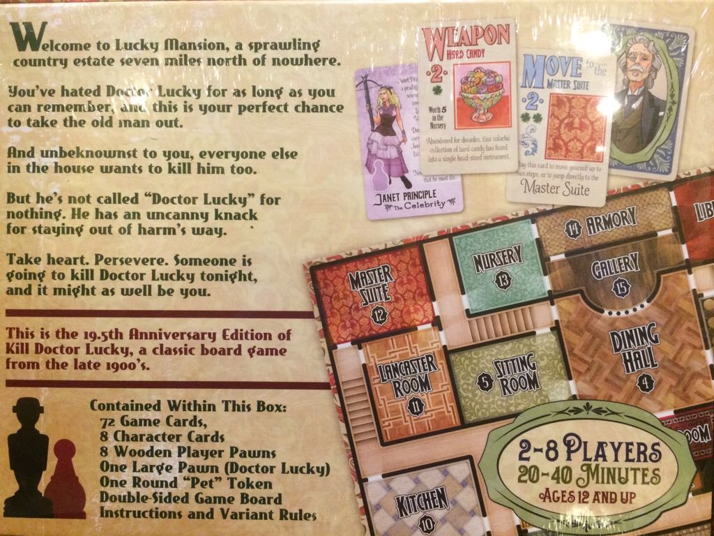 Kill Doctor Lucky Deluxe 19.5th Anniversary Edition  (2-8) board game collectible [Barcode 823464002300] - Main Image 2