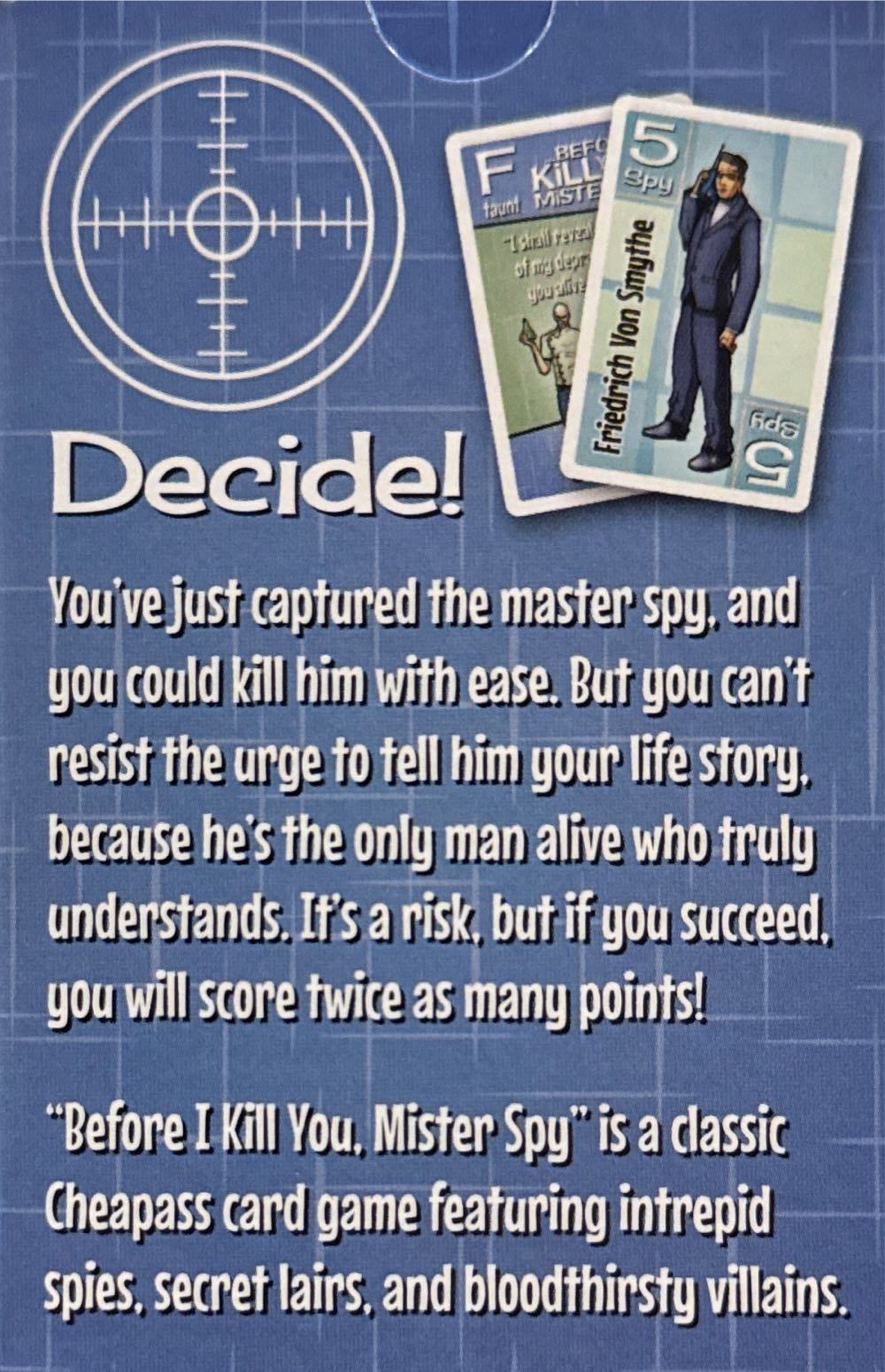 Before I Kill You Mister Spy  (2-6) board game collectible [Barcode 823464002379] - Main Image 2