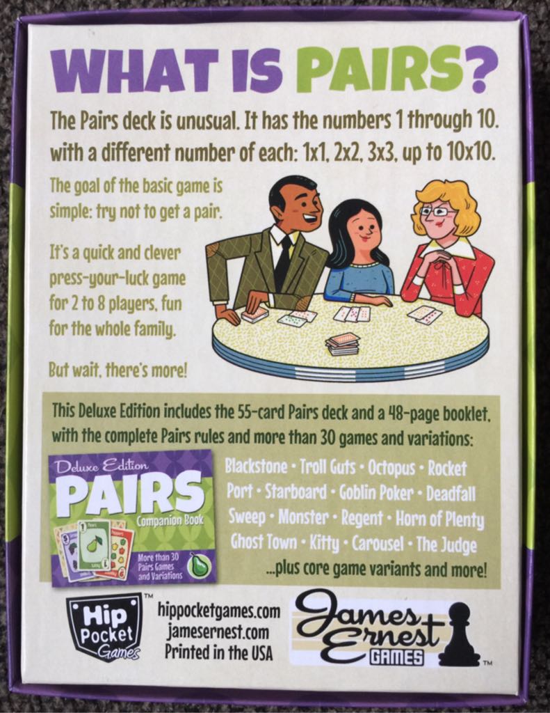 Pairs  (2-8) board game collectible [Barcode 823464002416] - Main Image 2