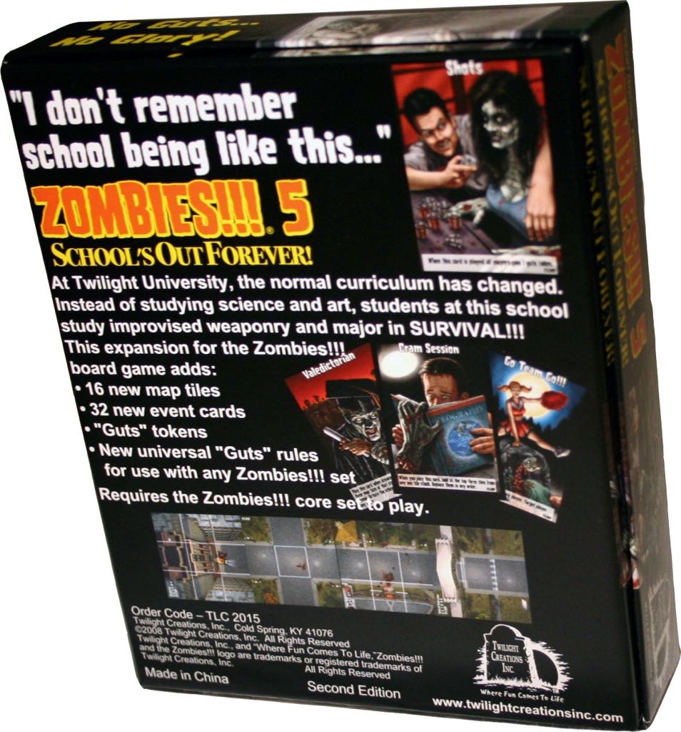 Zombies!!! 5: Schools Out Forever!  (2-6) board game collectible [Barcode 823973020086] - Main Image 2