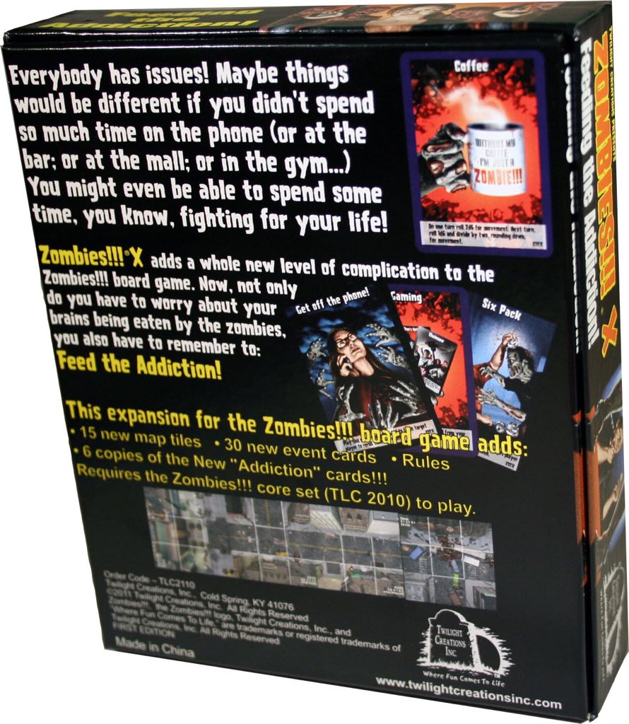 ZOMBIES!!!® 10 (X): Feeding the Addiction!  (2-6) board game collectible [Barcode 823973021106] - Main Image 2