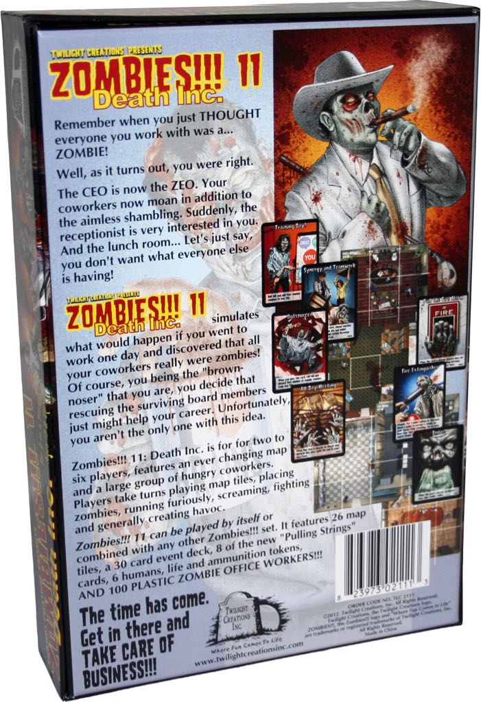 ZOMBIES!!!® 11: Death Inc.  (2-6) board game collectible [Barcode 823973021113] - Main Image 2