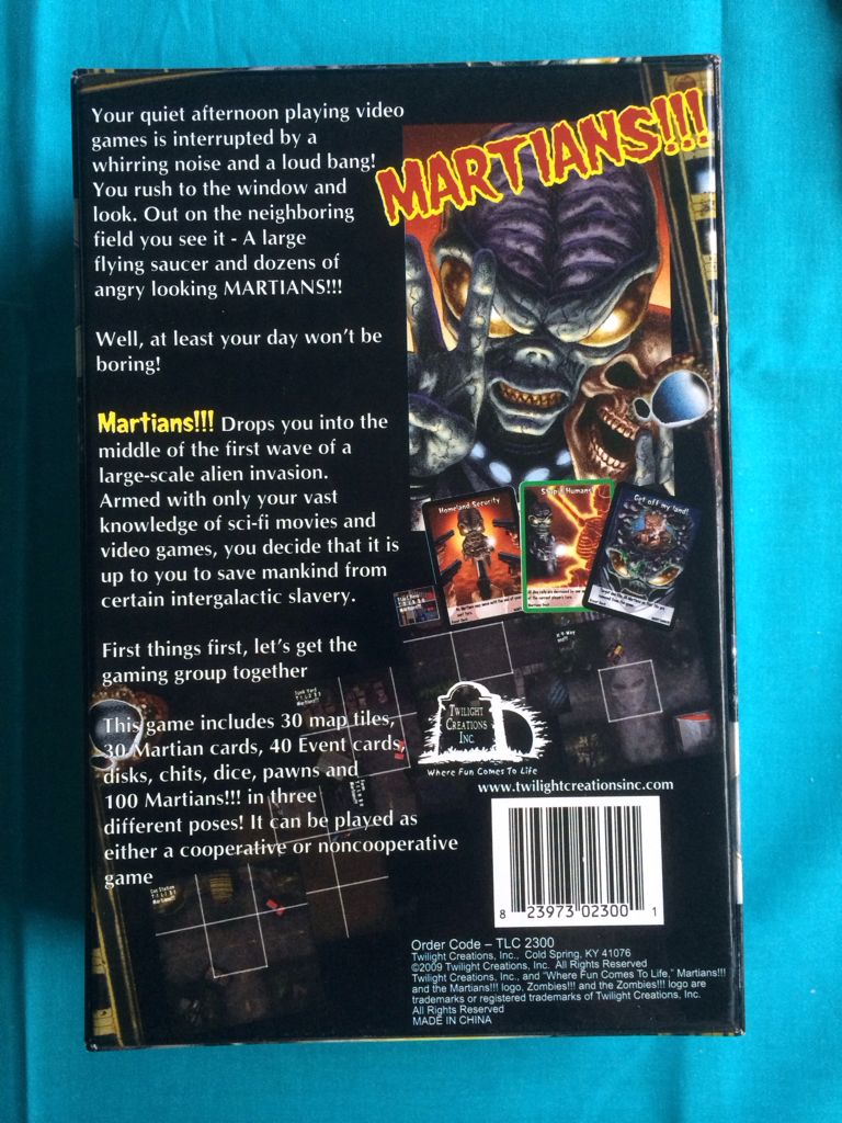 Martians!!!  (2-6) board game collectible [Barcode 823973023001] - Main Image 2
