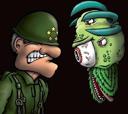 Army Vs Aliens  (2) board game collectible [Barcode 824284918000] - Main Image 2