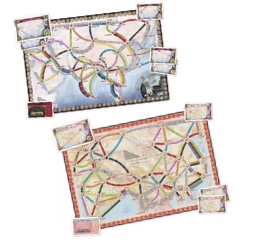 Ticket To Ride: Map 1- Asia + Legendary Asia  (2-6) board game collectible [Barcode 824968117736] - Main Image 3