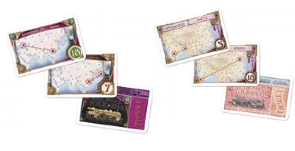 Ticket To Ride: Map 1- Asia + Legendary Asia  (2-6) board game collectible [Barcode 824968117736] - Main Image 4