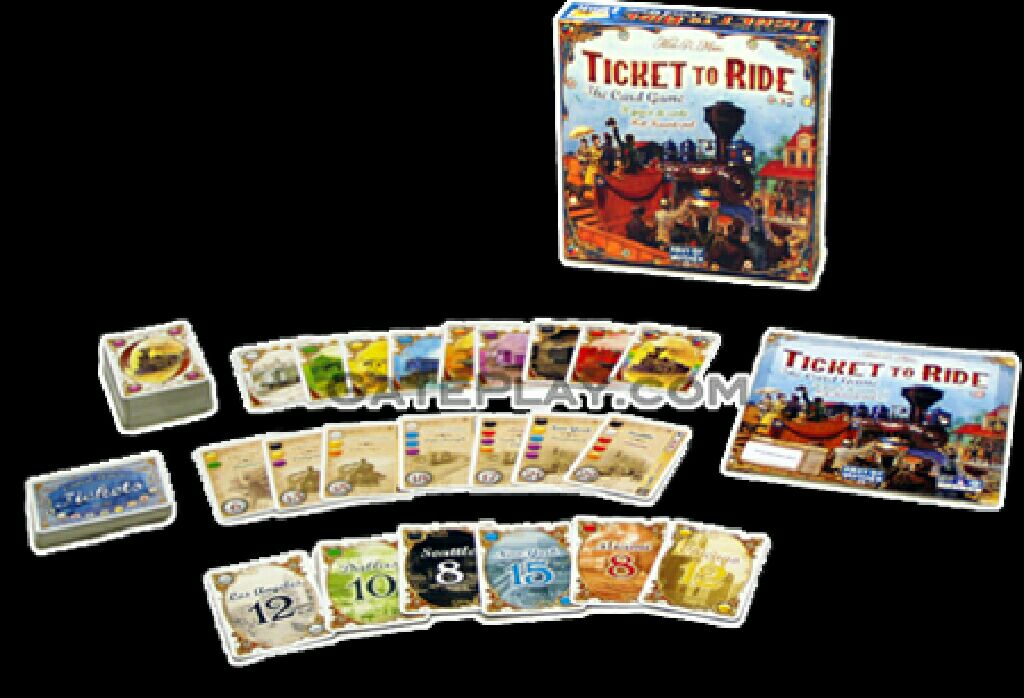 Ticket to Ride: The Card Game  (2-4) board game collectible [Barcode 824968217795] - Main Image 2