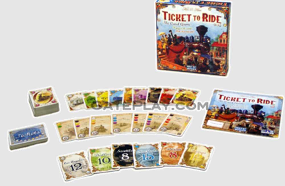 Ticket to Ride: The Card Game  (2-4) board game collectible [Barcode 824968217795] - Main Image 3